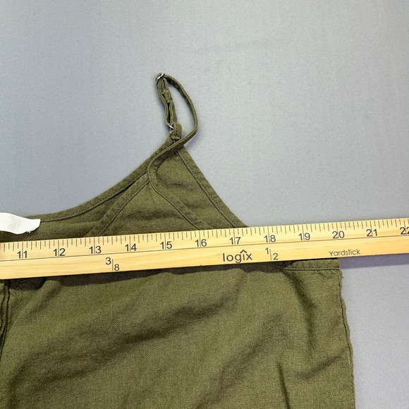 Urban Outfitters Olive Green Jumpsuit Drawstring Waist Casual Comfy‎ L Grunge - Picture 6 of 10